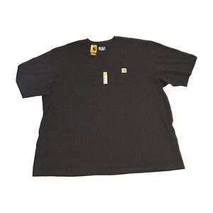 Carhartt Men's 5x K87 Loose Fit Heavyweight Short Sleeve Pocket Logo T-Shirt